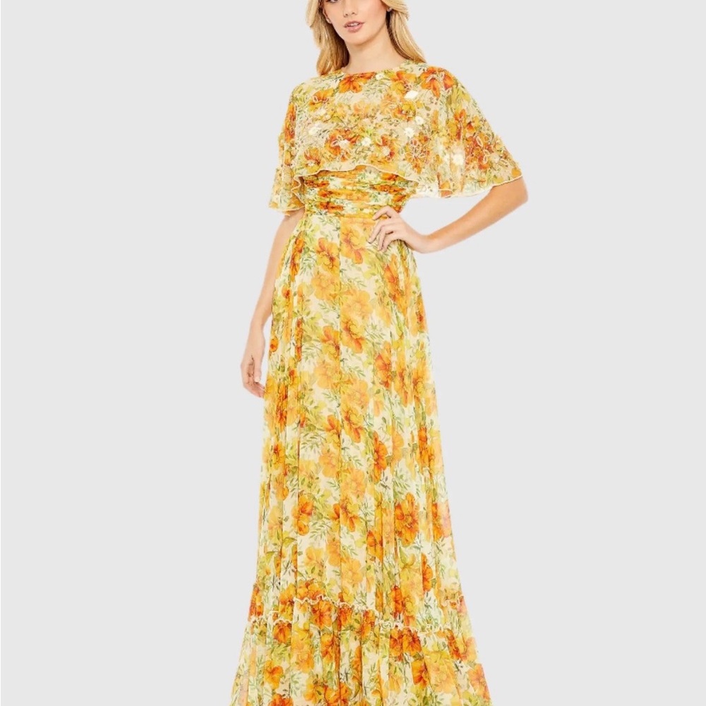 Mac Duggal Floral Embellished Gown – Size 6 Petite – Worn Once